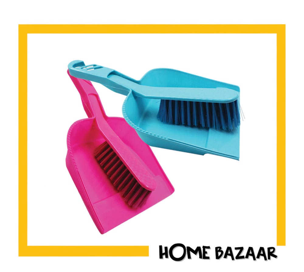 Dustpan & Brush Set H 30 X W20. BRUSH H27X 4W ALL