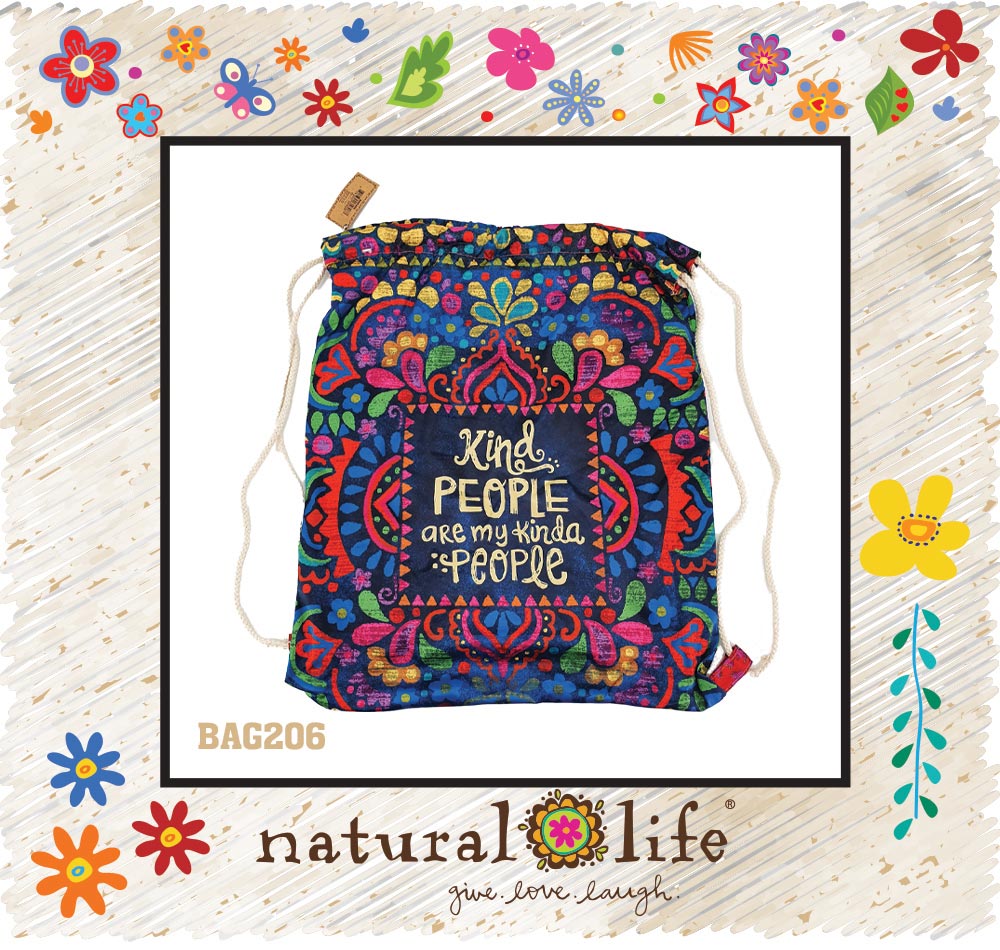 Gorgeous Drawstring Backpack Kind People Natural Life Kind People