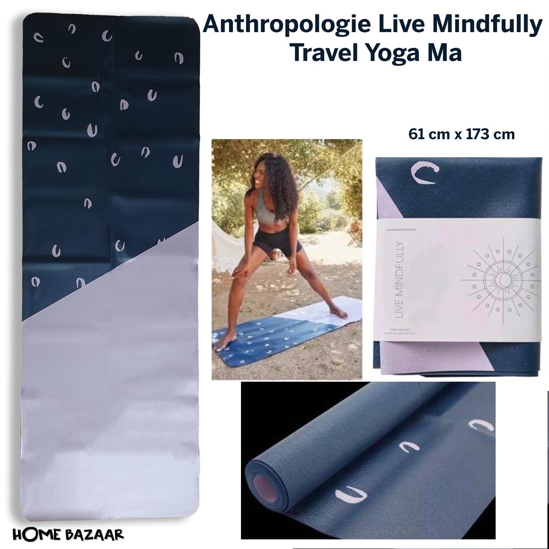 Anthropologie Live Mindfully Travel Yoga Mat Fitness 